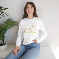 Thumbnail for Affirmation Feminist Pro Choice Sweatshirt Unisex  Size –I Am Beautiful Printify