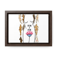 Thumbnail for Affirmation Feminist Pro Choice Canvas Print With Horizontal Frame - This Land Is My Land Printify