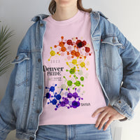 Thumbnail for SHAVA CO Rainbow Flag 2023 Pride, Denver Unisex Heavy Cotton Tee - My Rainbow Is In My DNA Printify