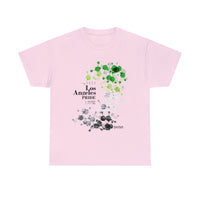 Thumbnail for SHAVA CO Aromantic Flag 2023 Pride, Los Angeles Unisex Heavy Cotton Tee - My Rainbow Is In My DNA Printify