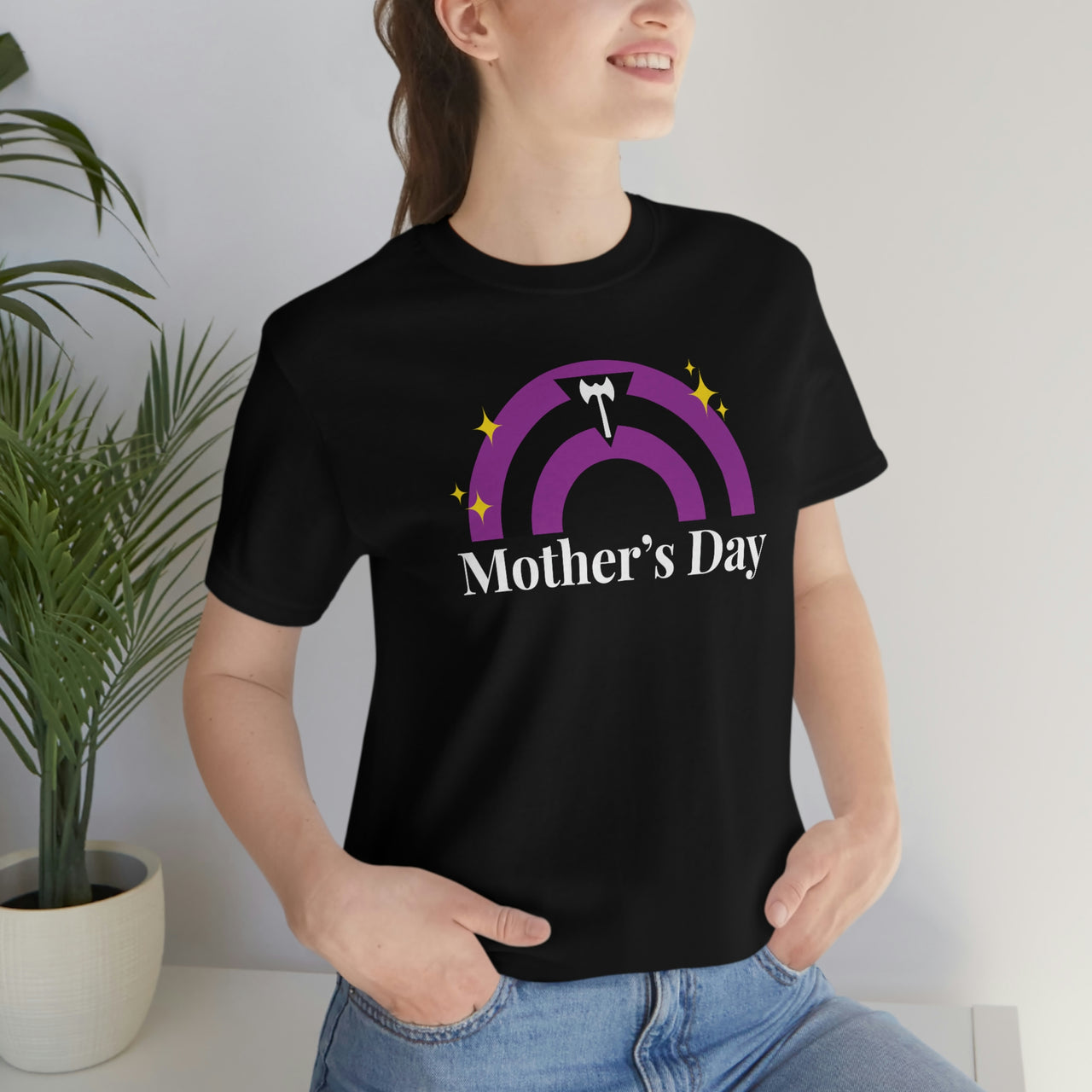 Labrys Lesbian Pride Flag Mother's Day Unisex Short Sleeve Tee - Mother's Day SHAVA CO