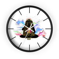 Thumbnail for Yoga Spiritual Meditation Wall clock - Balance 888 Angel Number Printify