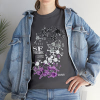 Thumbnail for SHAVA CO Asexual Flag 2023 Pride, San Francisco Unisex Heavy Cotton Tee - My Rainbow Is In My DNA Printify
