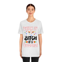 Thumbnail for Classic Unisex Christmas LGBTQ T-Shirt - Drink Up Bitch It’s Queermas Printify