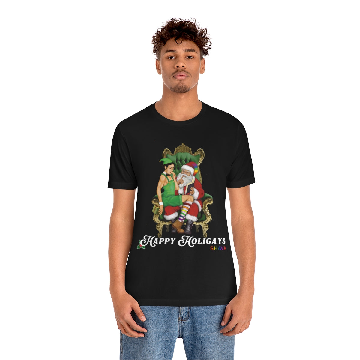 Classic Unisex Christmas LGBTQ Holigays T-Shirt - Holigay (Asian) Printify