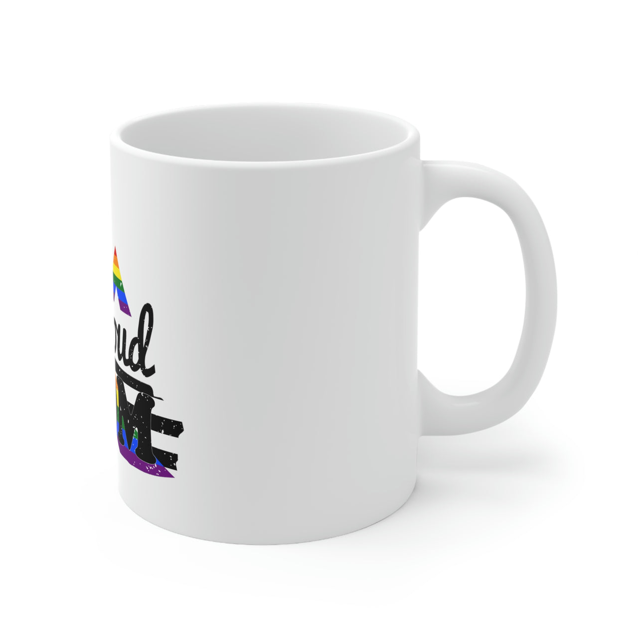 Straight Ally Flag Ceramic Mug  - Proud Mom Printify