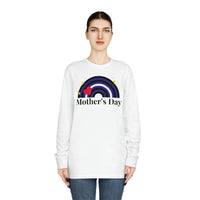 Thumbnail for Leather Flag Long Sleeve Crewneck Tee - Mothers Day Printify