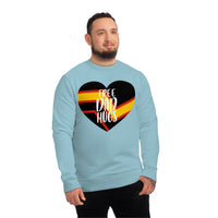 Thumbnail for Rubber Pride Flag Sweatshirt Unisex Size - Free Dad Hugs Printify