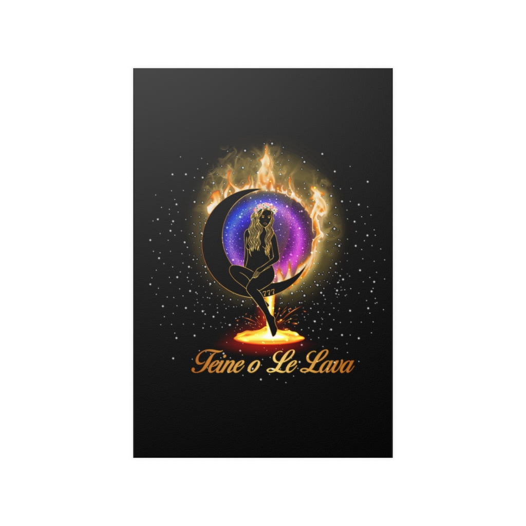 Yoga Spiritual Meditation Satin Poster - Luck 777 Angel Number Printify