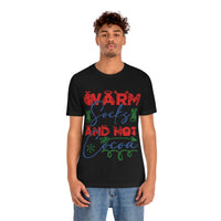 Thumbnail for Classic Unisex Christmas T-shirt - Warm Socks And Hot Cocoa Printify