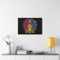 Thumbnail for Yoga Spiritual Meditation Canvas Print With Horizontal Frame - Release 999 Angel Number Printify