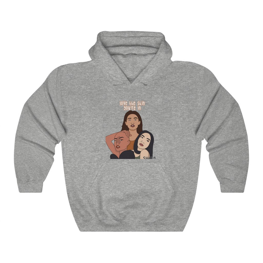 Affirmation Feminist Pro Choice Women's Hoodie – Love The Skin You're In Printify