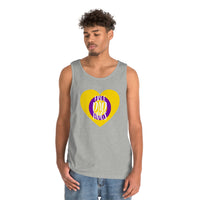 Thumbnail for Intersexual Pride Flag Heavy Cotton Tank Top Unisex Size - Free Dad Hugs Printify