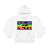 Thumbnail for Unisex Christmas LGBTQ Heavy Blend Hoodie - Glory Hole It’s Queermas Printify