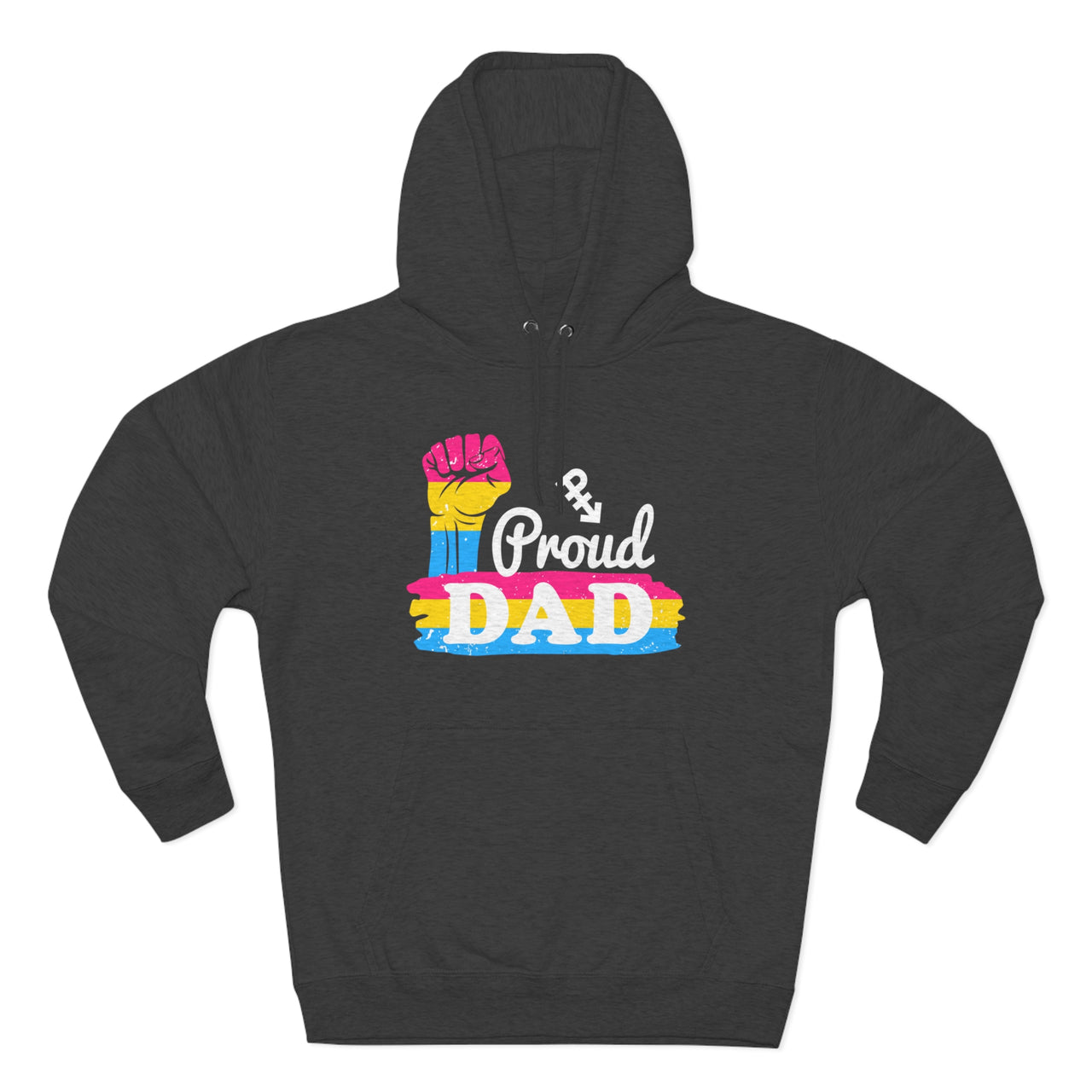 Pansexual Pride Flag Unisex Premium Pullover Hoodie - Proud Dad Printify