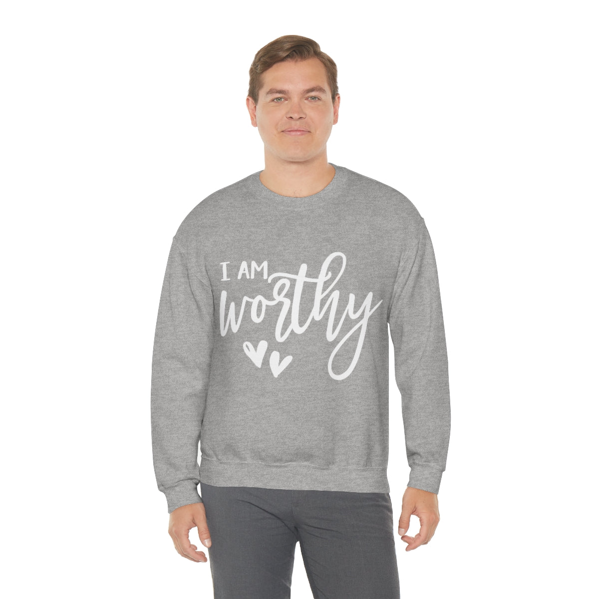 Affirmation Feminist Pro Choice Sweatshirt Unisex  Size – I Am Worthy Printify