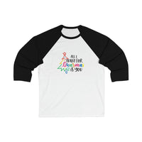 Thumbnail for Unisex Christmas LGBTQ Long Sleeves Tee - All I Want For Queermas Is You Printify