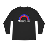 Thumbnail for Polyamory Flag Long Sleeve Crewneck Tee - Mothers Day Printify