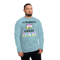 Thumbnail for Twink Pride Flag Sweatshirt Unisex Size - #1 World's Gayest Dad Printify
