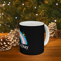 Thumbnail for Transgender Flag Ceramic Mug  - Mother's Day Printify
