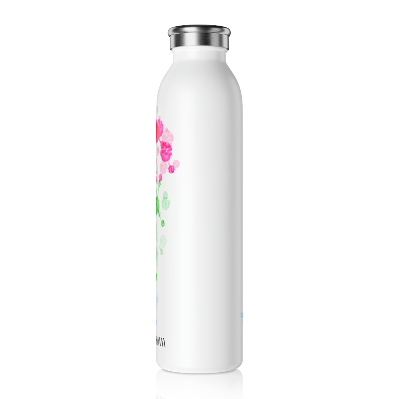 Polysexual Flag Slim Water Bottle Philly Pride - My Rainbow is In My DNA SHAVA CO