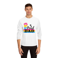 Thumbnail for Pansexual Pride Flag Unisex Classic Long Sleeve Shirt - Proud Dad Printify
