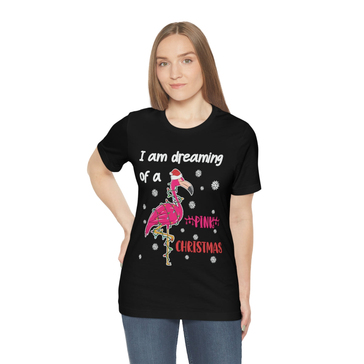 Classic Unisex Christmas T-shirt - Pink Christmas Printify