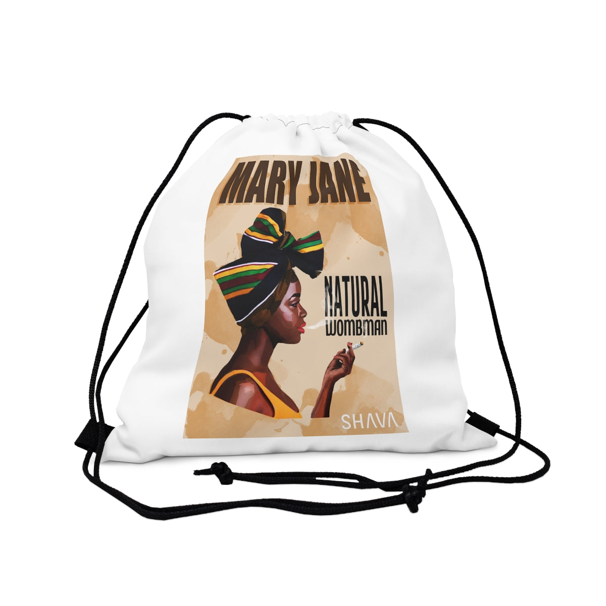 VCC  Accessories Bags /Outdoor Drawstring Bag/ Natural Wombman Printify
