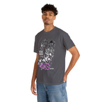 Thumbnail for SHAVA CO Asexual Flag 2023 Pride, NYC Unisex Heavy Cotton Tee - My Rainbow Is In My DNA Printify