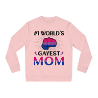 Thumbnail for Bisexual Pride Flag Sweatshirt Unisex Size - #1 World's Gayest Mom Printify