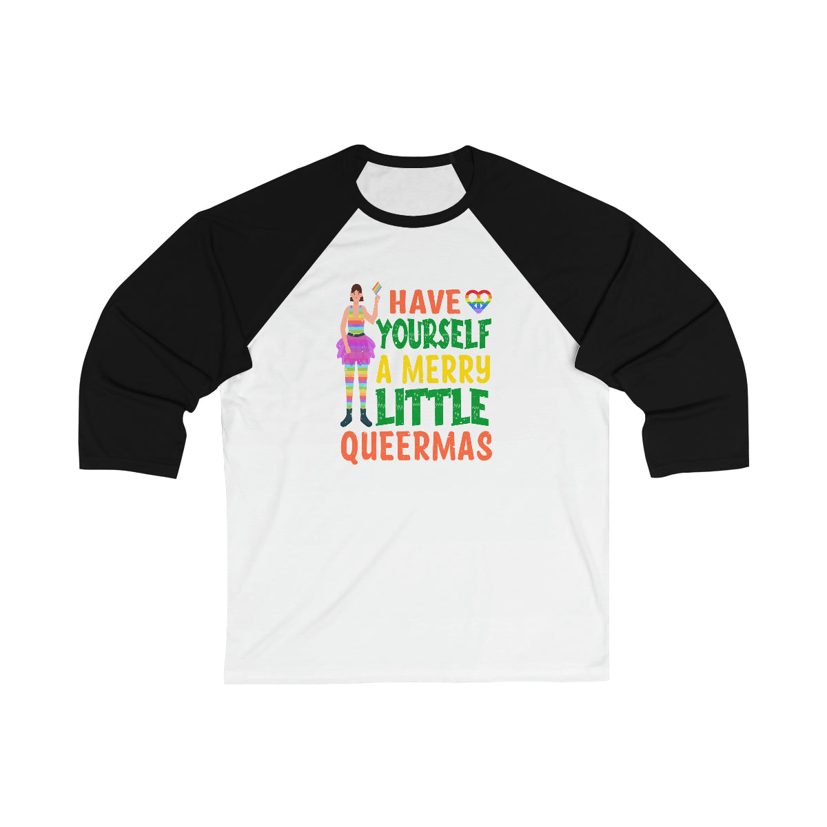 Unisex Christmas LGBTQ Long Sleeves Tee - Have Yourself A Merry Little Queermas Printify