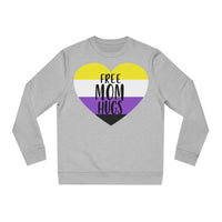 Thumbnail for Non Binary Pride Flag Sweatshirt Unisex Size - Free Mom Hugs Printify