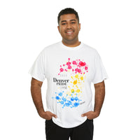 Thumbnail for SHAVA CO Pansexual Flag 2023 Pride, Denver Unisex Heavy Cotton Tee - My Rainbow Is In My DNA Printify