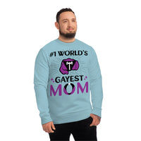 Thumbnail for Labrys Lesbian Pride Flag Sweatshirt Unisex Size - #1 World's Gayest Mom Printify
