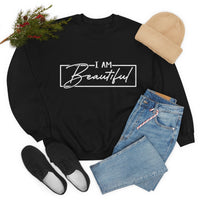 Thumbnail for Affirmation Feminist Pro Choice Sweatshirt Unisex  Size –I Am Beautiful Printify