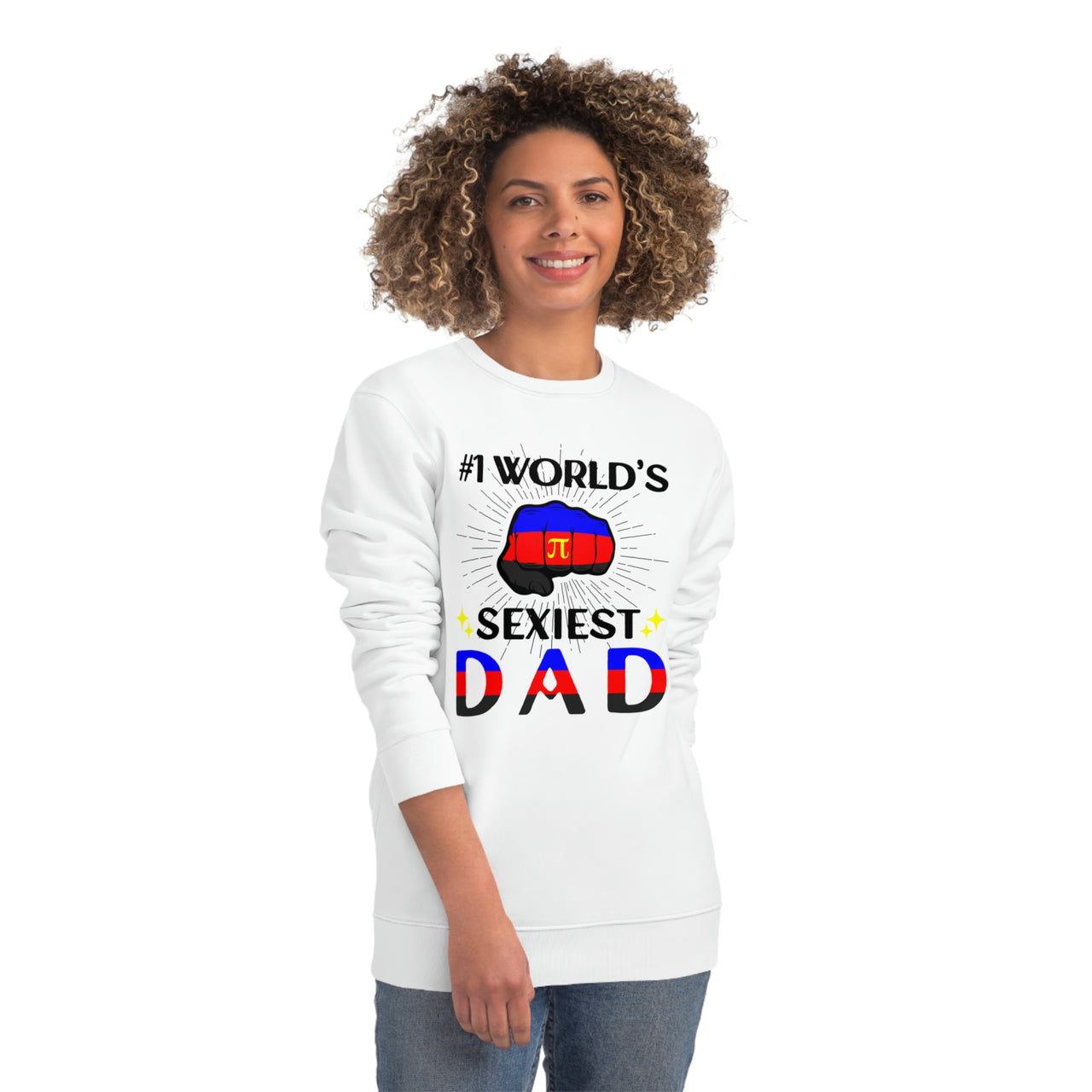 Polyamory Pride Flag Sweatshirt Unisex Size - #1 World's Gayest Dad Printify
