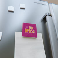 Thumbnail for IAC  Home & Livings-Magnet & Stickers / Porcelain Magnet, Square / I am LOVED Printify