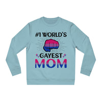 Thumbnail for Bisexual Pride Flag Sweatshirt Unisex Size - #1 World's Gayest Mom Printify