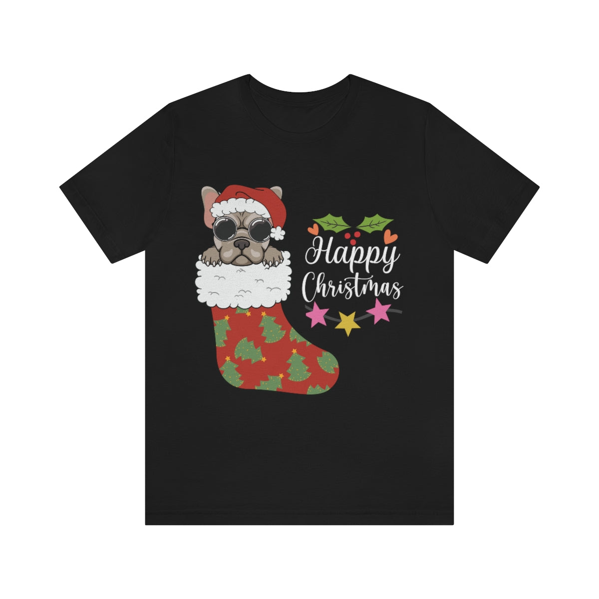 Classic Unisex Christmas T-shirt - Dog Christmas Printify