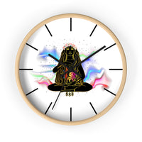Thumbnail for Yoga Spiritual Meditation Wall clock - Balance 888 Angel Number Printify