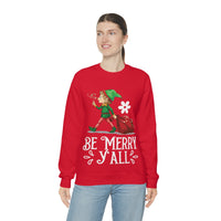 Thumbnail for Merry Christmas Unisex Sweatshirts , Sweatshirt , Women Sweatshirt , Men Sweatshirt ,Crewneck Sweatshirt, Be Merry Y'all Printify