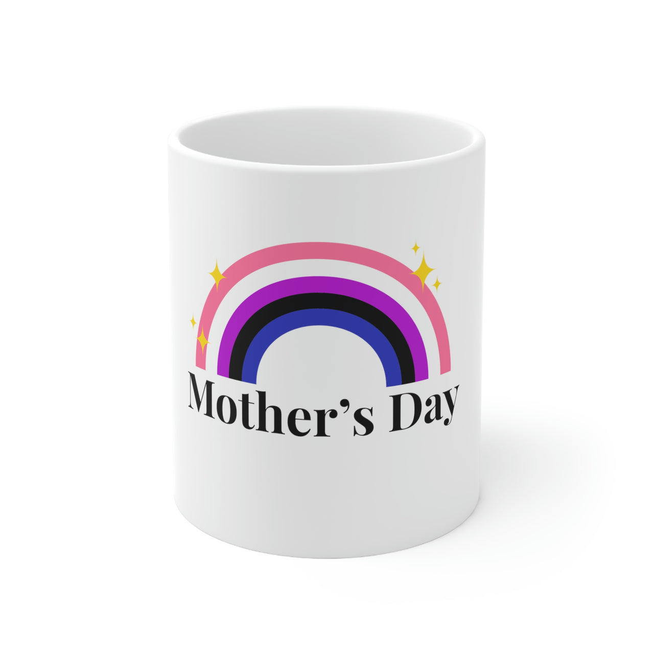Genderfluid Flag Ceramic Mug  - Mother's Day Printify