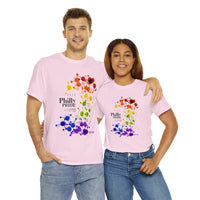 Thumbnail for SHAVA CO Rainbow Flag 2023 Pride, Philly Unisex Heavy Cotton Tee - My Rainbow Is In My DNA Printify