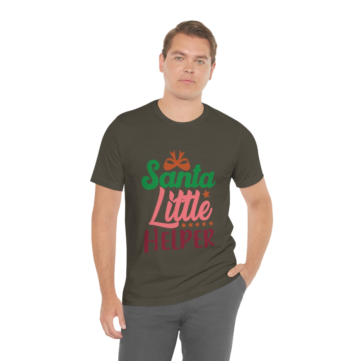 Classic Unisex Christmas T-shirt - Santa Little Helper Printify