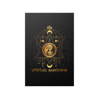 Thumbnail for Yoga Spiritual Meditation Satin Poster - Awakening 888 Angel Number Printify