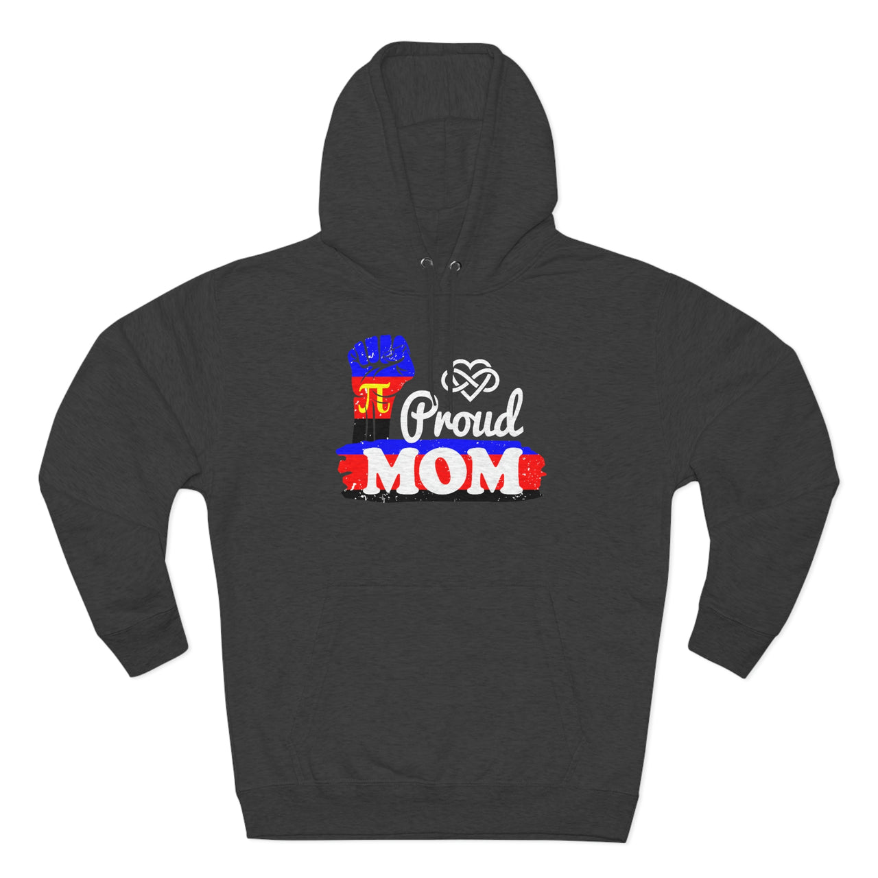 Polyamory Flag Mother's Day Unisex Premium Pullover Hoodie - Proud Mom Printify