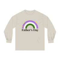 Thumbnail for Genderqueer Pride Flag Unisex Classic Long Sleeve Shirt - Father's Day Printify