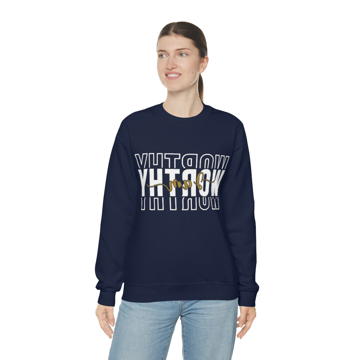 Affirmation Feminist Pro Choice Sweatshirt Unisex  Size – I am Worthy Printify