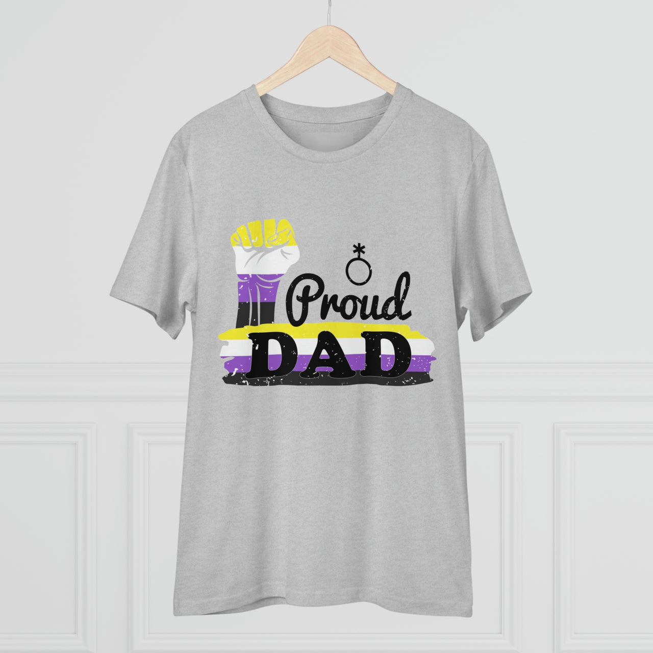 Non Binary Pride Flag T-shirt Unisex Size - Proud Dad Printify