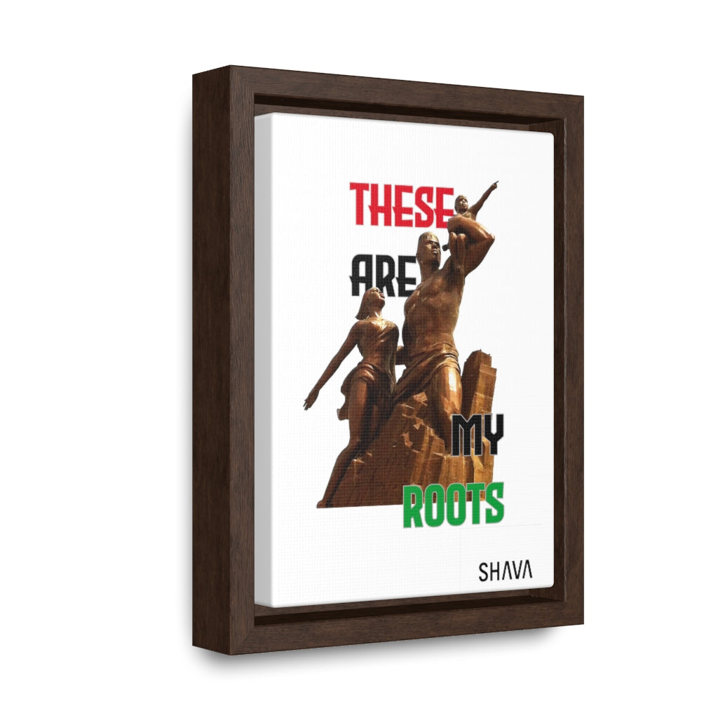 Affirmation Feminist Pro Choice Canvas Print With Vertical Frame - These Are My Roots Printify